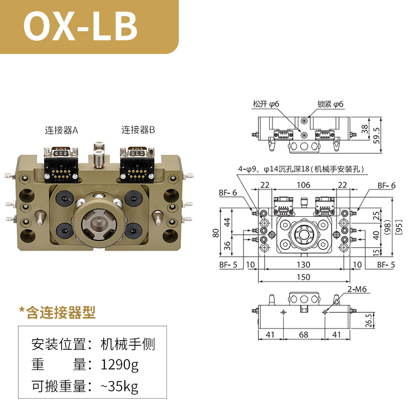 方形自動快換OX-LB